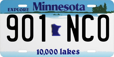 MN license plate 901NCO