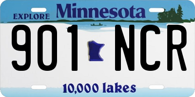 MN license plate 901NCR