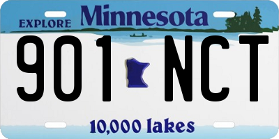 MN license plate 901NCT