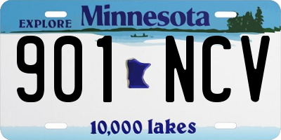 MN license plate 901NCV