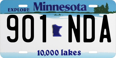 MN license plate 901NDA