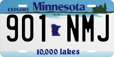 MN license plate 901NMJ
