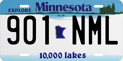 MN license plate 901NML