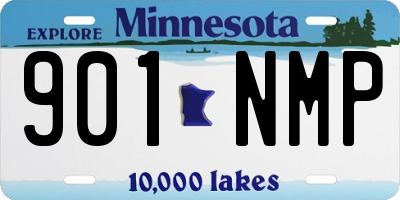 MN license plate 901NMP