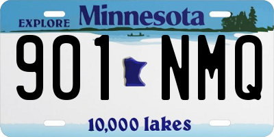 MN license plate 901NMQ