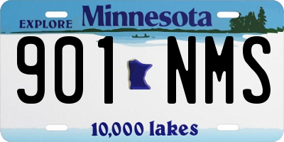 MN license plate 901NMS
