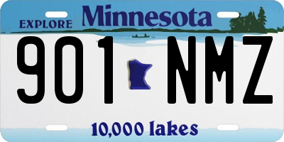 MN license plate 901NMZ