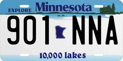 MN license plate 901NNA