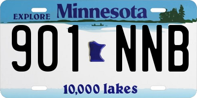 MN license plate 901NNB