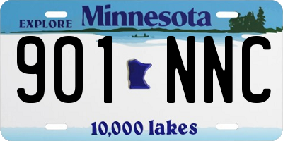 MN license plate 901NNC