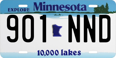 MN license plate 901NND
