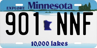 MN license plate 901NNF