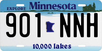 MN license plate 901NNH