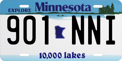 MN license plate 901NNI