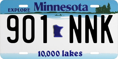 MN license plate 901NNK