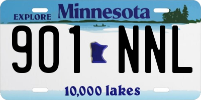 MN license plate 901NNL