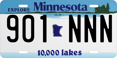 MN license plate 901NNN