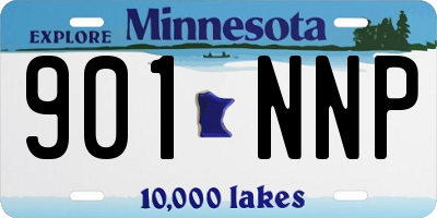 MN license plate 901NNP