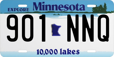 MN license plate 901NNQ