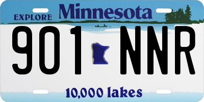 MN license plate 901NNR