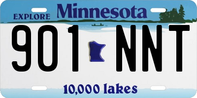 MN license plate 901NNT