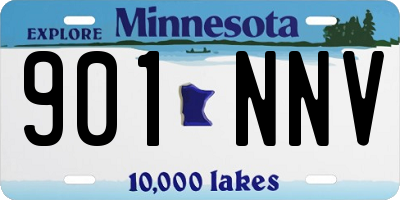 MN license plate 901NNV