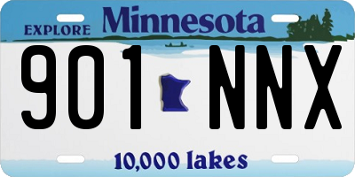 MN license plate 901NNX