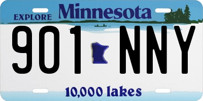 MN license plate 901NNY