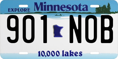 MN license plate 901NOB