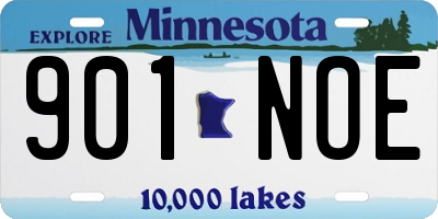 MN license plate 901NOE