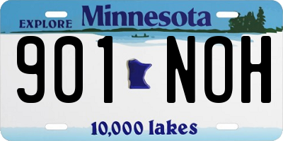 MN license plate 901NOH