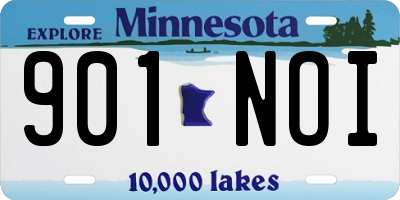 MN license plate 901NOI
