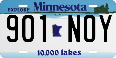 MN license plate 901NOY