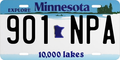 MN license plate 901NPA