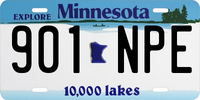 MN license plate 901NPE