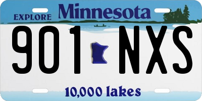 MN license plate 901NXS