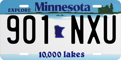 MN license plate 901NXU