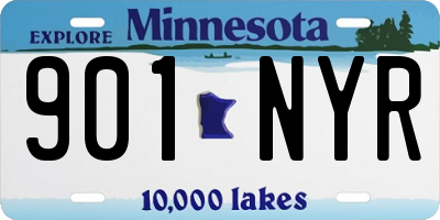 MN license plate 901NYR