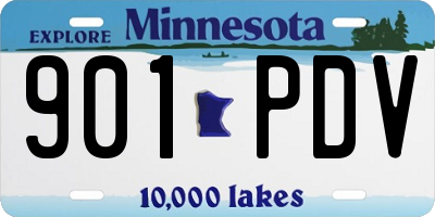 MN license plate 901PDV
