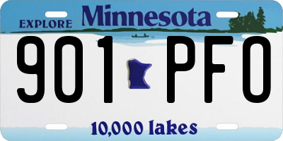 MN license plate 901PFO