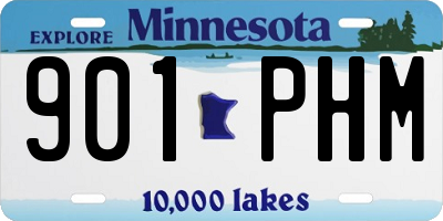 MN license plate 901PHM