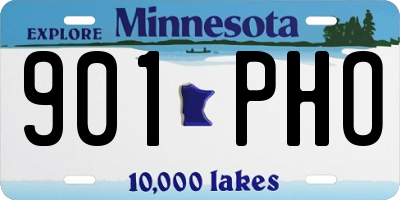 MN license plate 901PHO