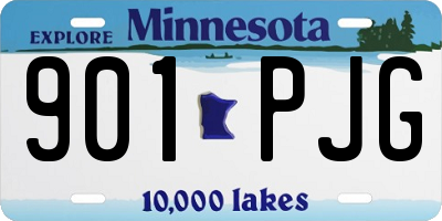 MN license plate 901PJG