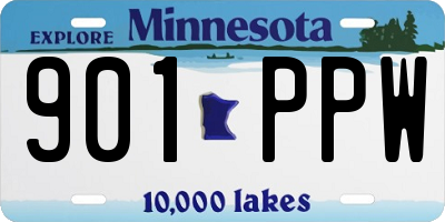 MN license plate 901PPW