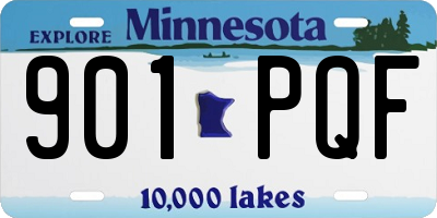 MN license plate 901PQF