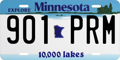 MN license plate 901PRM