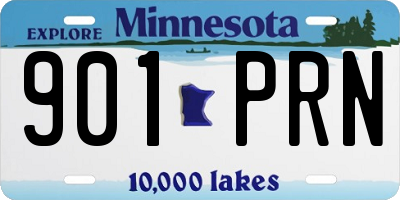 MN license plate 901PRN