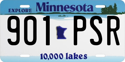 MN license plate 901PSR