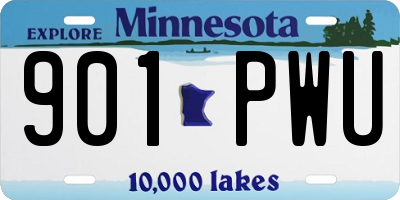 MN license plate 901PWU
