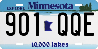 MN license plate 901QQE